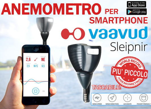 ANEMOMETRO SMARTPHONE VENTO MISURATORE IOS ANDROID MODELLISMO DRONE TASCABILE