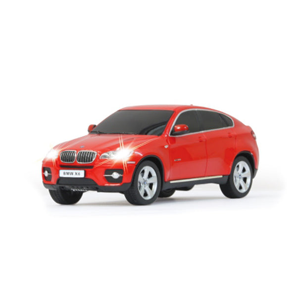 BMW X6 1:24 ROSSA RADIOCOMANDATA ELETTRICA MODELLO IN SCALA ORIGINALE LUCI FARI STOP