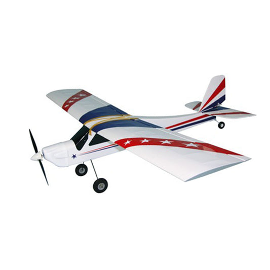 AEREO RADIOCOMANDATO ARF E-TRAINER BALSA LEGNO MOTORE BRUSHLESS INCLUSO SERVI TIRANTI