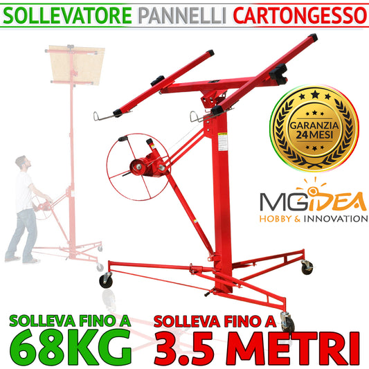 ALZA LASTRE SOLLEVATORE PANNELLO CARTONGESSO PIASTRA MONTAGGIO GUIDA MURO SOFFITTO XL ALZALASTRE